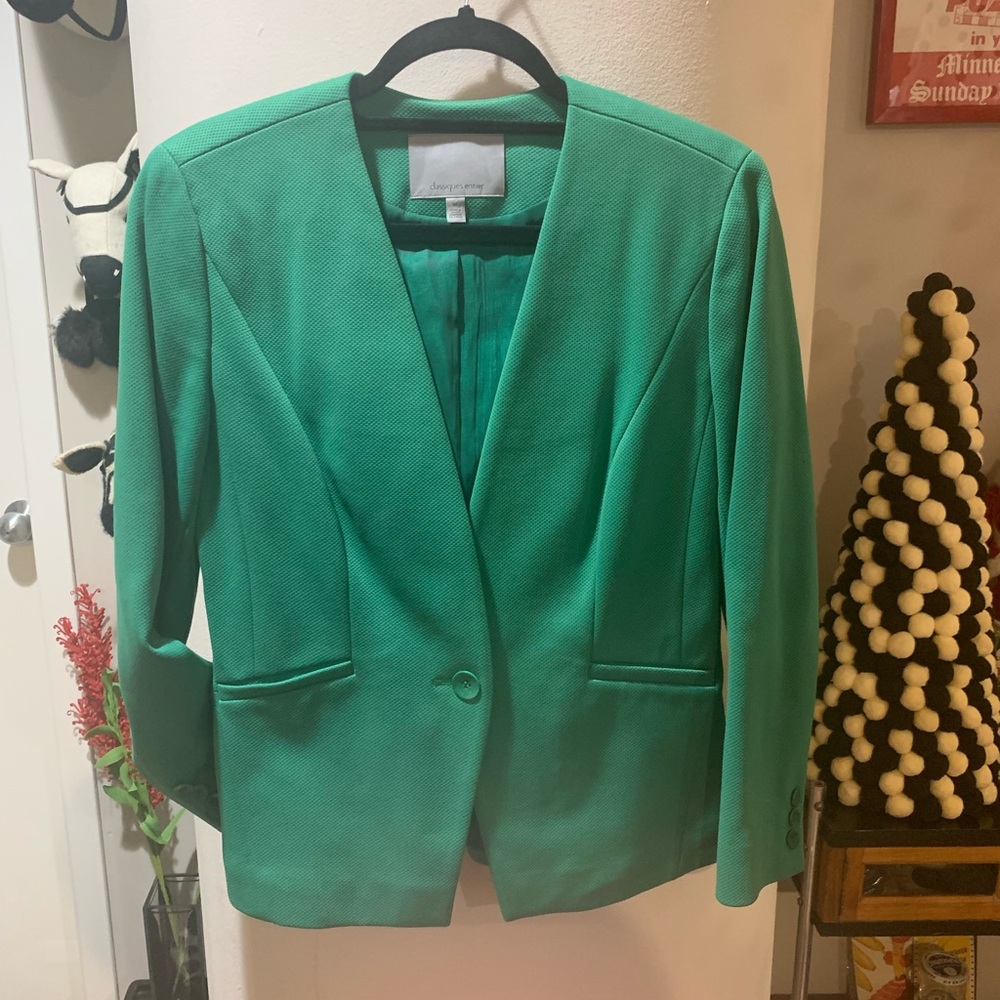 Emerald green blazer, Classiques Entier Sz 10